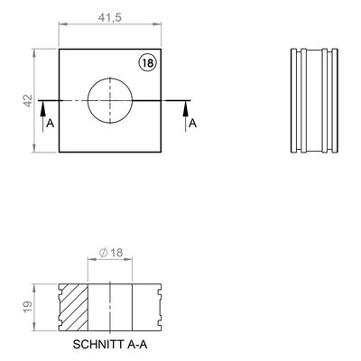 Moduł uszczelniający KT-BL 18,  70118 - schemat