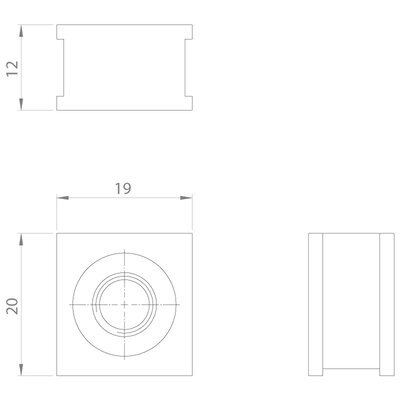 Moduł uszczelniający, QT-AT-K-M, QT-AT-K-M M8 × 1.0, z gwintem, 42605