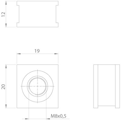 Moduł uszczelniający, QT-AT-K-M, QT-AT-K-M M8 × 0.5, z gwintem, 42609