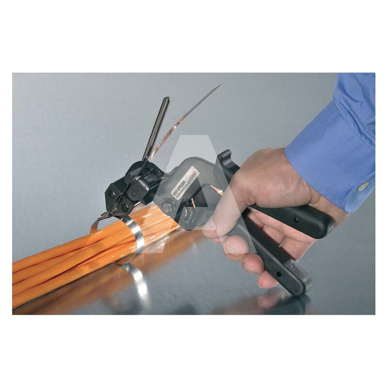 Ręczne narzędzie do zaciągania metalowych opasek kablowych, 110-09950 - zastosowanie