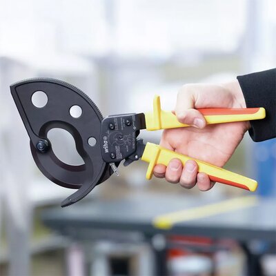 Szczypce do przewodów electric  do 500 mm² z funkcją grzechotki, 46675 - zdjęcie dodatkowe