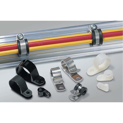 Aluminiowa obejma P-Clip z chloroprenową wkładką,  211-15120 - zastosowanie