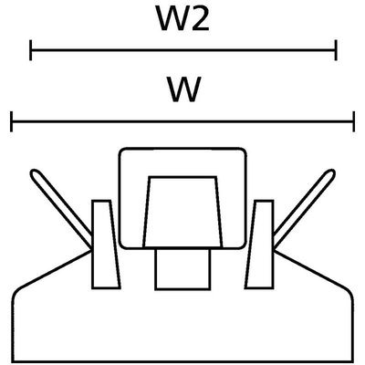 Element mocujący do płaskich przewodów taśmowych,151-16500 - schemat 2