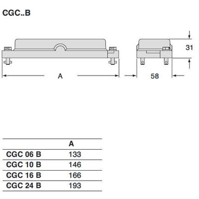 Pokrywa zamykająca, CGC 10 B - schemat1