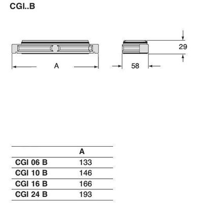 Obudowa gniazda, CGI 24 B - schemat1