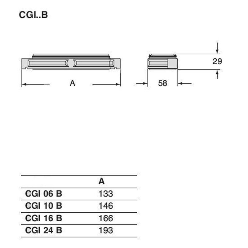 Obudowa gniazda, CGI 24 B - schemat1