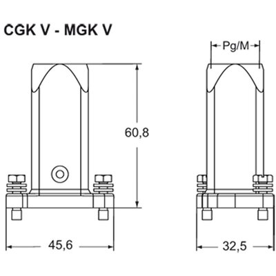 Obudowa wtyku, MGK V20 - schemat1