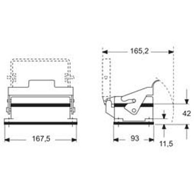 Obudowa gniazda, CHIE 48 LS - schemat1