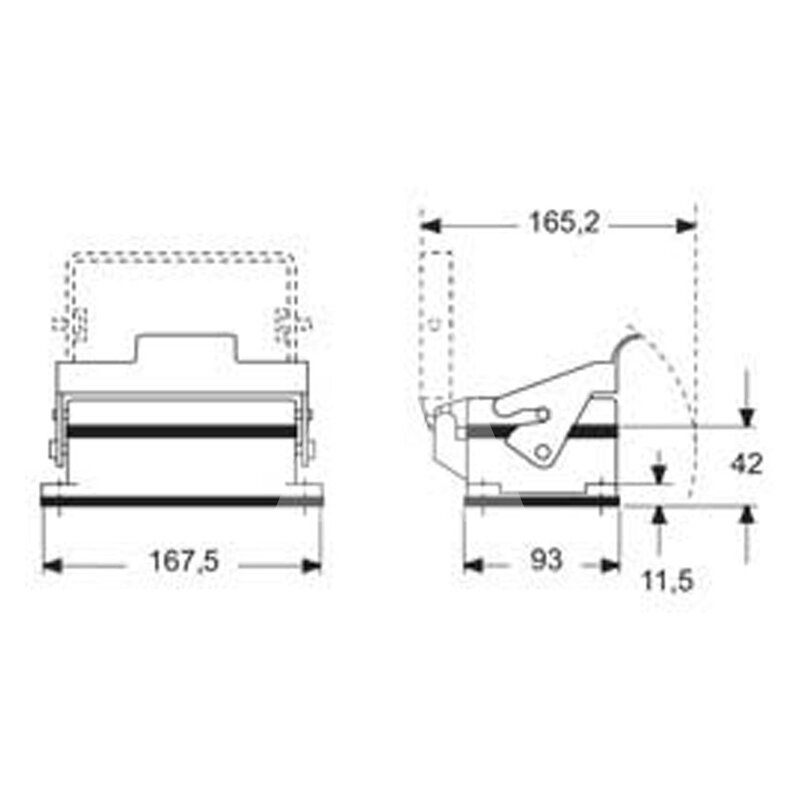 Obudowa gniazda, CHIE 48 LS - schemat1