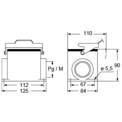 Obudowa gniazda, CHPX 32 L - schemat 1
