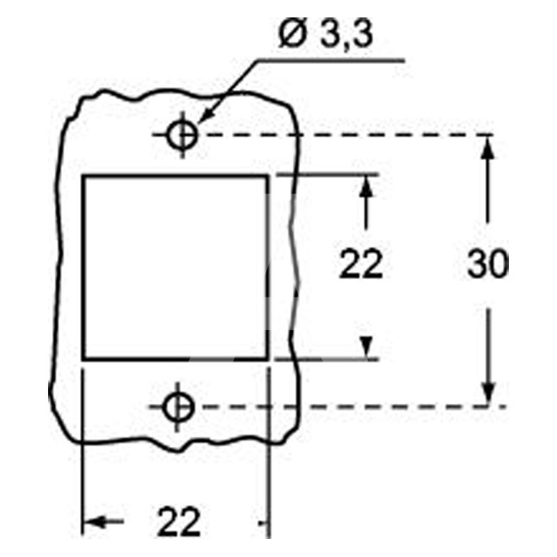 Obudowa gniazda, CKAX 03 APS - schemat2