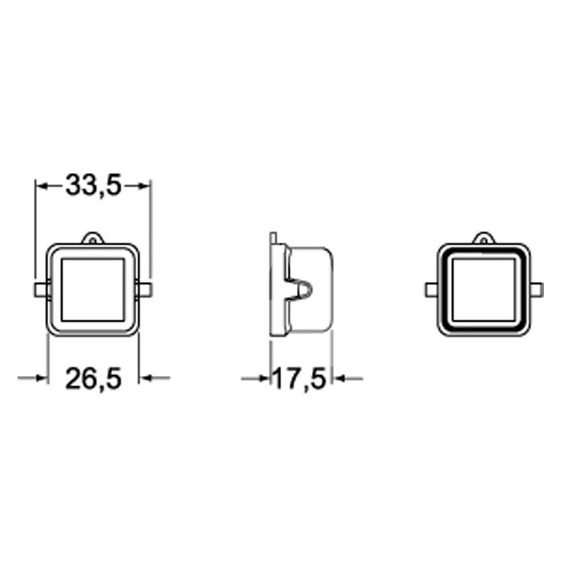 Pokrywa zamykająca, CKAE 03 C - schemat1