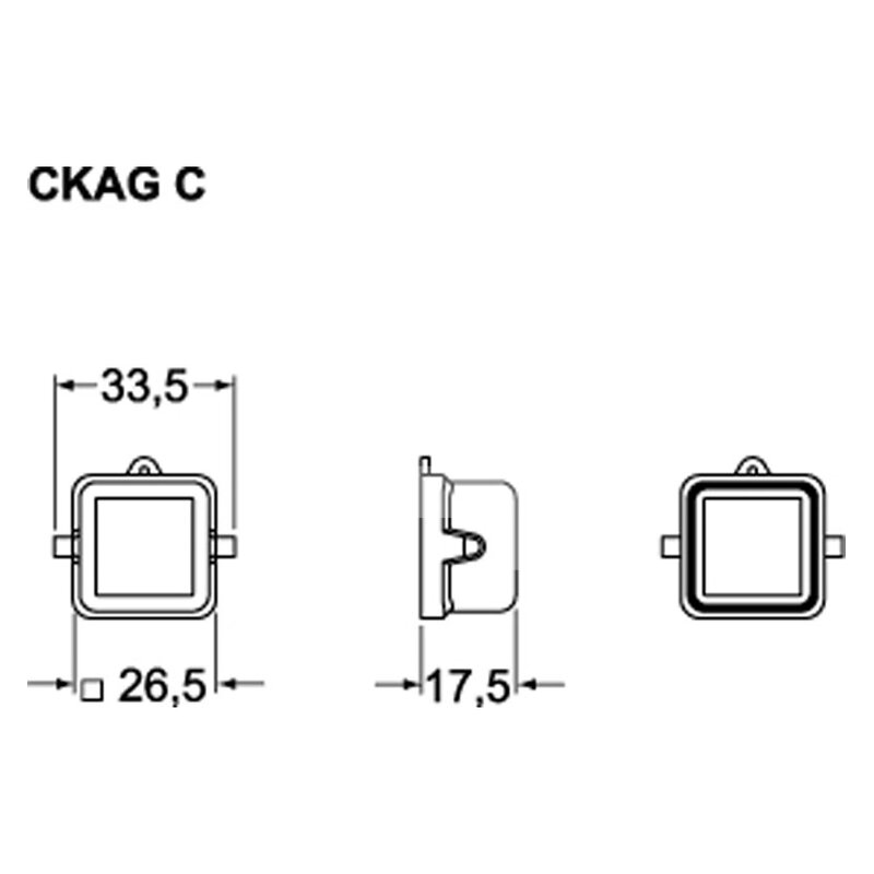 Pokrywa zamykająca, CKAG 03 C - schemat1