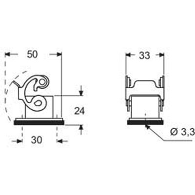 Obudowa gniazda, CKAXE 03 I - schemat1