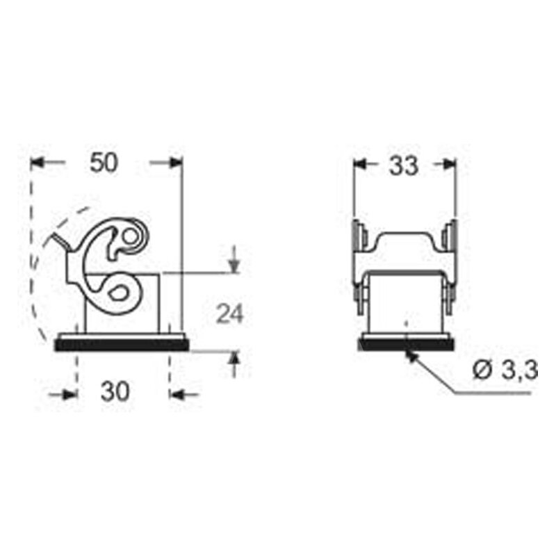 Obudowa gniazda, CKAXE 03 I - schemat1