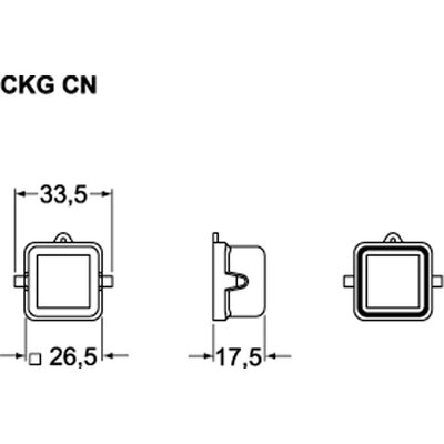 Pokrywa zamykająca, CKG 03 CN - schemat1