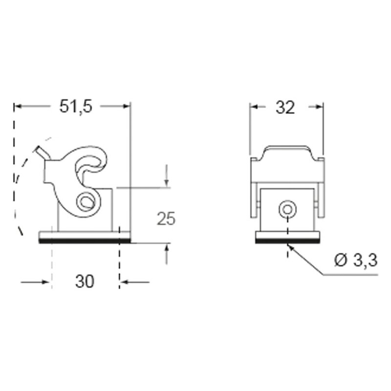 Obudowa gniazda, CKH 03 I - schemat1