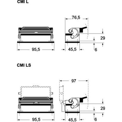 Obudowa gniazda, CMI 03 LS - schemat 2