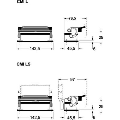 Obudowa gniazda, CMI 16 LS - schemat 1