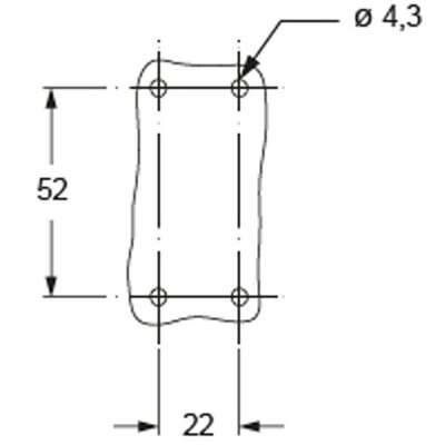 Podstawa modułowa do złacza, COB 03/3 BC - schemat2