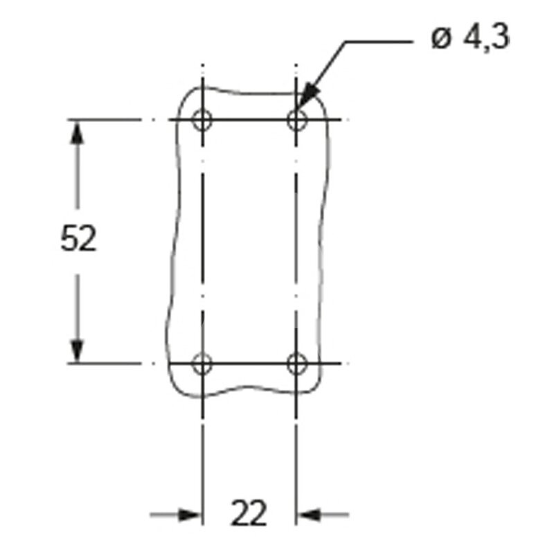 Podstawa modułowa do złacza, COB 03/3 BC - schemat2