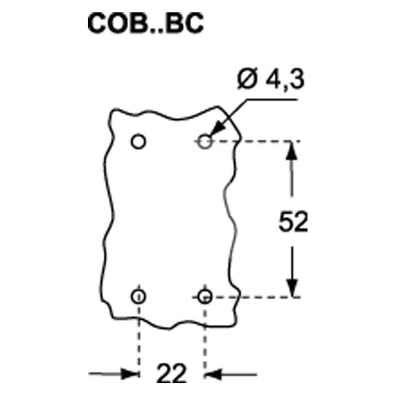 Podstawa modułowa do złacza, COB 10 BC - schemat2