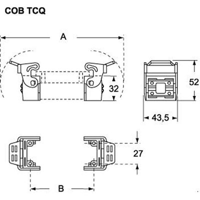 Bloki z mocowaniem zatrzaskowym, COB TCQ - schemat1
