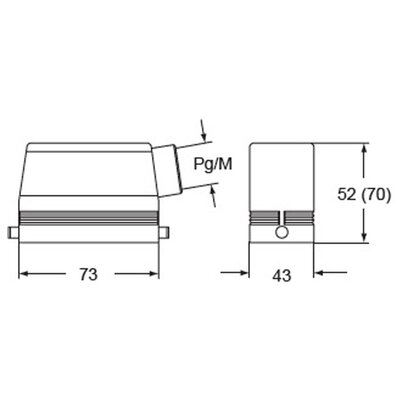Obudowa wtyku, MAOS 10 L32 - schemat1