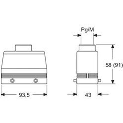 Obudowa wtyku, MAV 16.32 - schemat 1