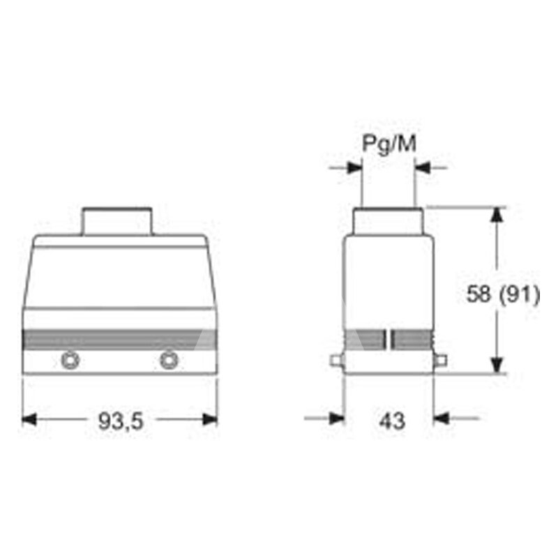 Obudowa wtyku, MAV 16.40 - schemat 1