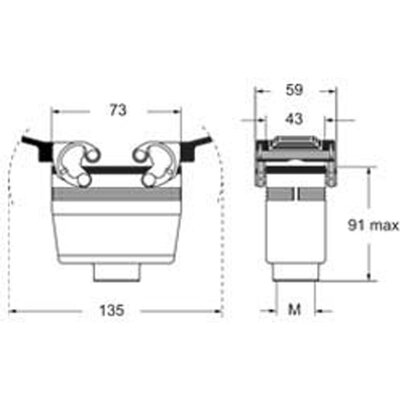 Obudowa wtyku, MAVE 10 G32 - schemat1