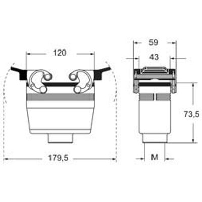 Obudowa wtyku, MAVE 24 G32 - schemat1