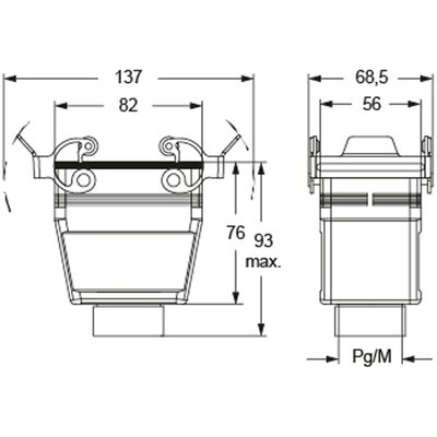 Obudowa wtyku, MAVX 50 G32 - schemat 1