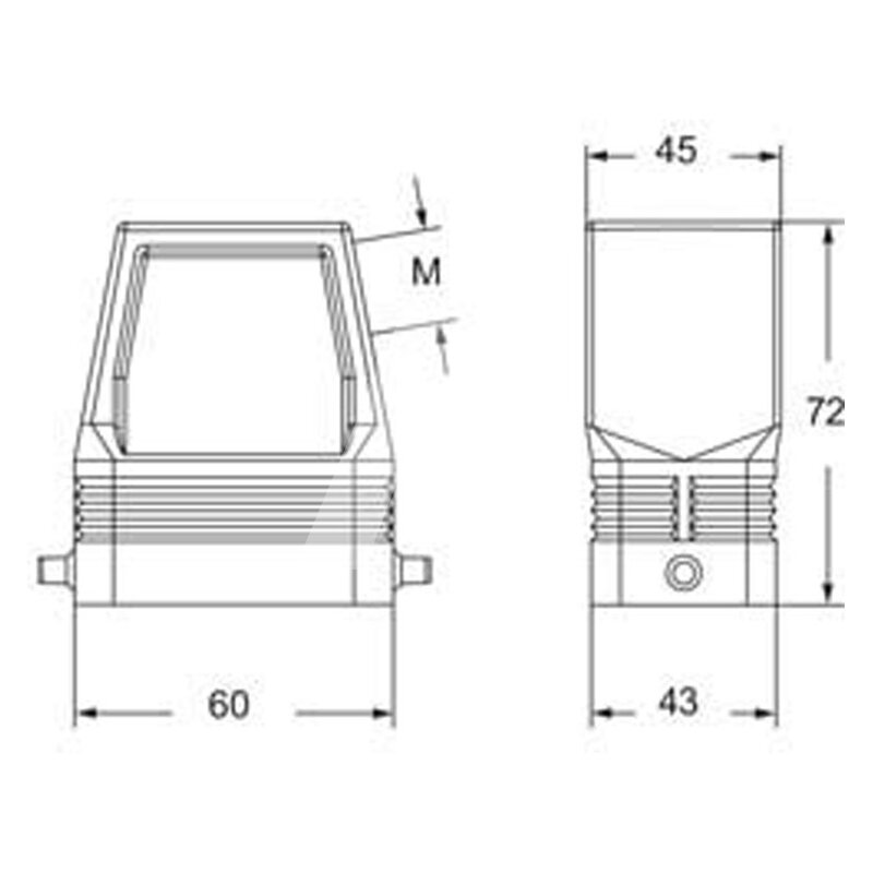 Obudowa wtyku, MFO 06 L40 - schemat 1