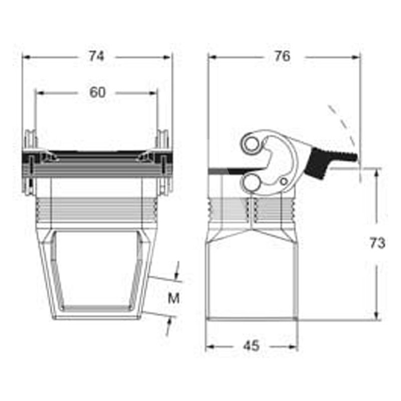 Obudowa wtyku, MFO 06 LG40 - schemat 1