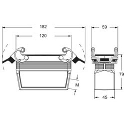 Obudowa wtyku, MFO 24 G40 - schemat 1