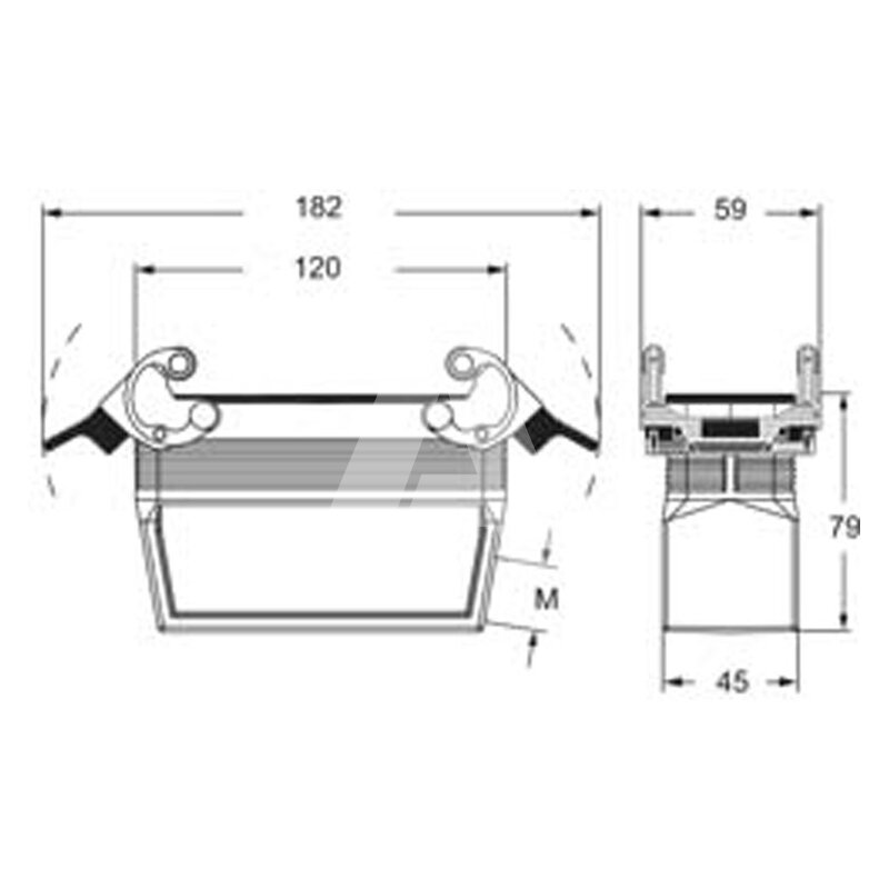 Obudowa wtyku, MFO 24 G40 - schemat 1