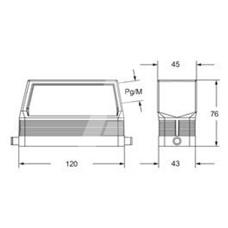 Obudowa wtyku, MFO 24 L40 - schemat 1