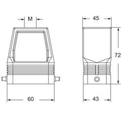 Obudowa wtyku, MFV 06 L40 - schemat 1