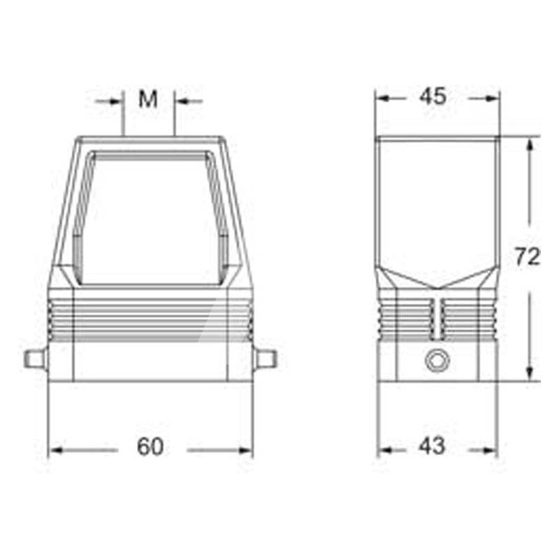Obudowa wtyku, MFV 06 L40 - schemat 1