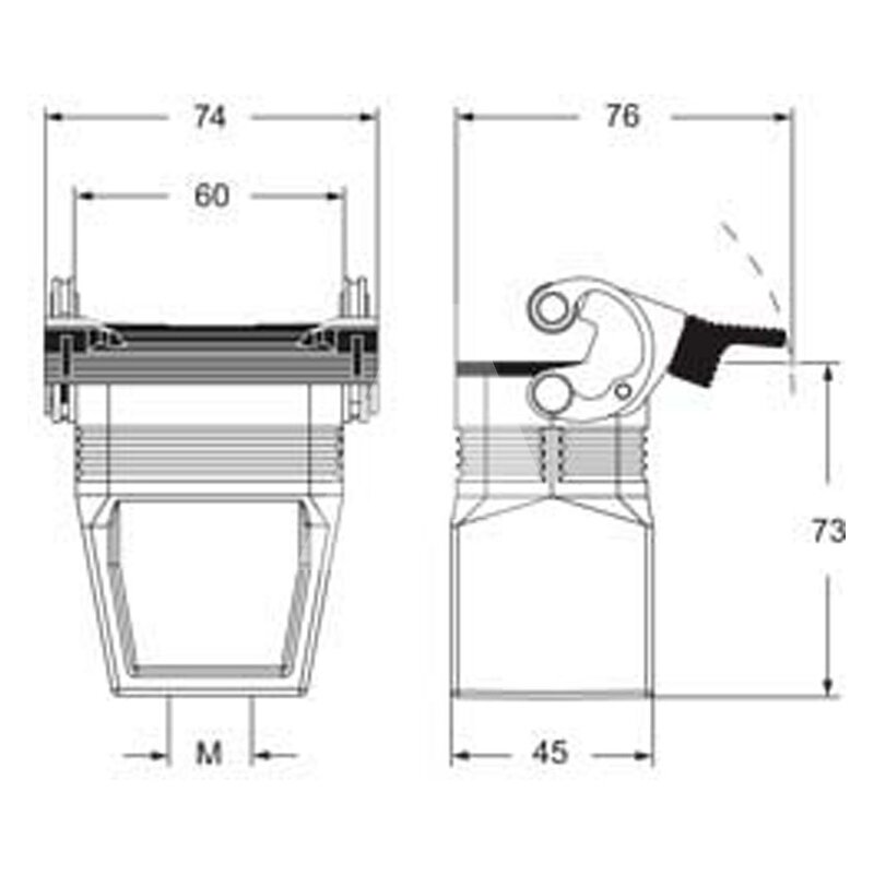 Obudowa wtyku, MFV 06 LG40 - schemat 1