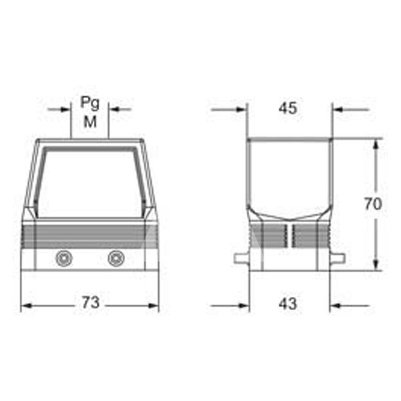 Obudowa wtyku, MFV 10.40 - schemat 1