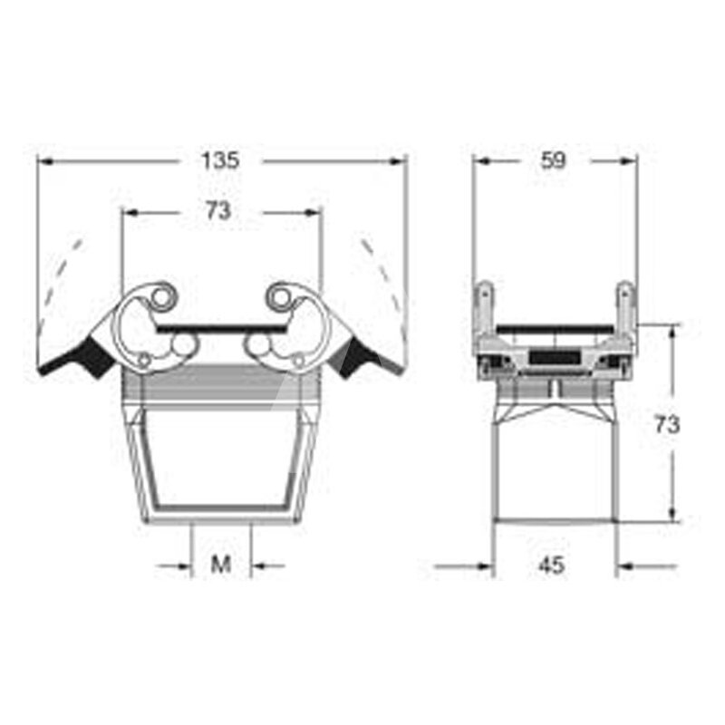 Obudowa wtyku, MFV 10 G40 - schemat 1