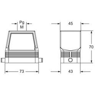 Obudowa wtyku, MFV 10 L40 - schemat 1