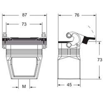 Obudowa wtyku, MFV 10 LG40 - schemat 1