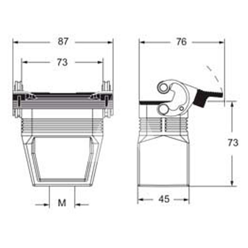 Obudowa wtyku, MFV 10 LG40 - schemat 1