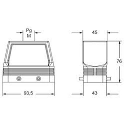 Obudowa wtyku, MFV 16.40 - schemat 1