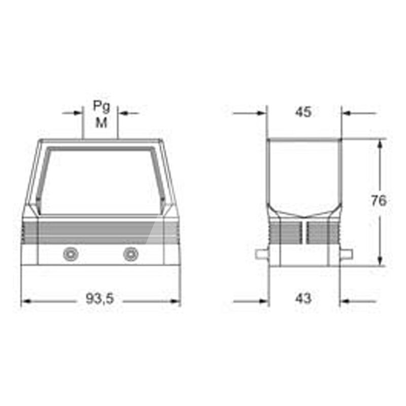 Obudowa wtyku, MFV 16.40 - schemat 1