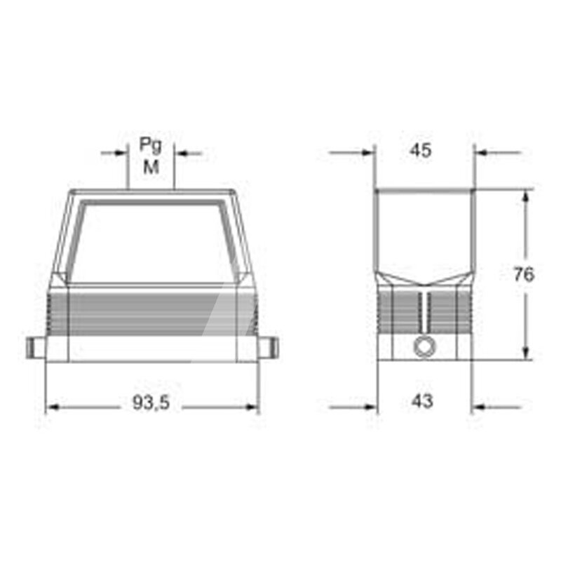 Obudowa wtyku, MFV 16 L32 - schemat 1