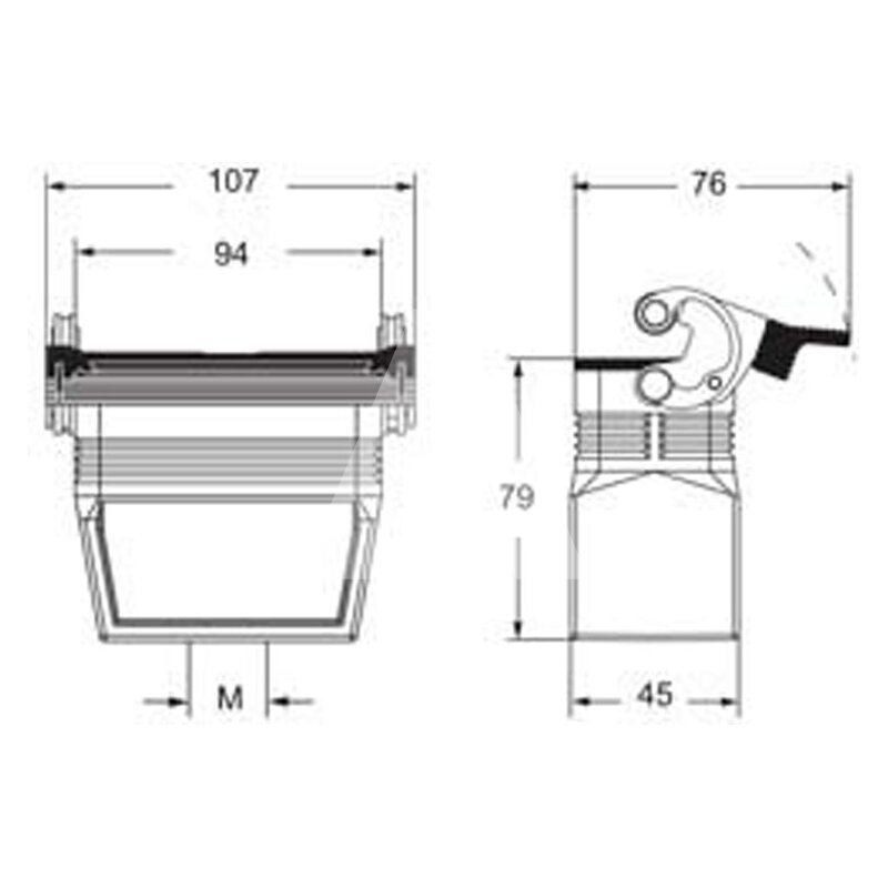 Obudowa wtyku, MFV 16 LG40 - schemat 1